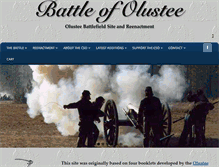 Tablet Screenshot of battleofolustee.org